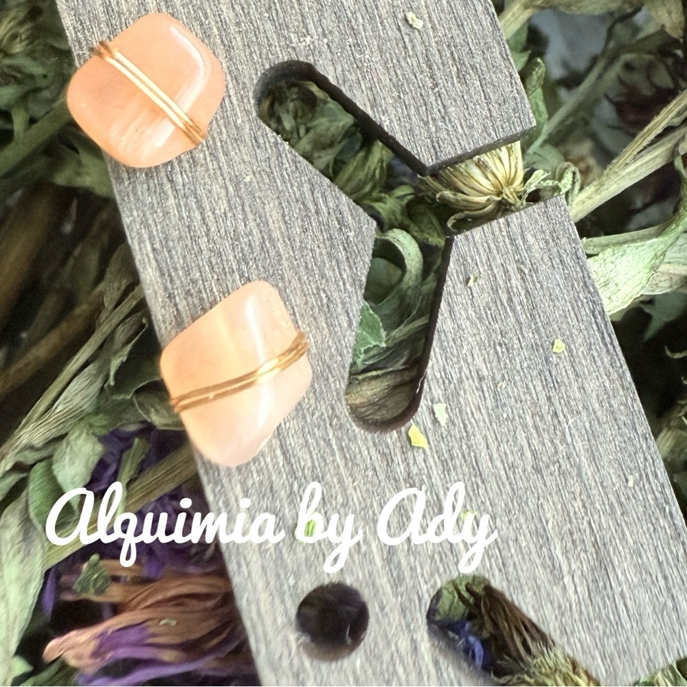 Dainty stud earrings carnelian